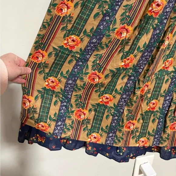 VTG Jody California Floral Boho Prairie Dress Size 8 60s 70s Retro XS - Picture 7 of 9